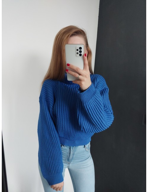 Sweter z golfem chaber I249